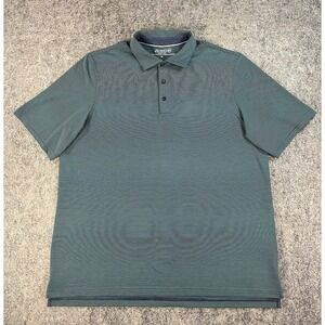 Vineyard Vines Jim Nantz Polo Shirt Mens XL Green Stripe Golf Soft Pima Cotton